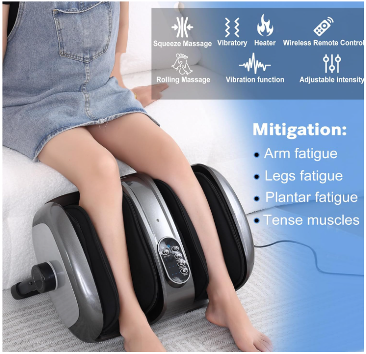 leg calf foot integrated massager air compression heat therapy (7)