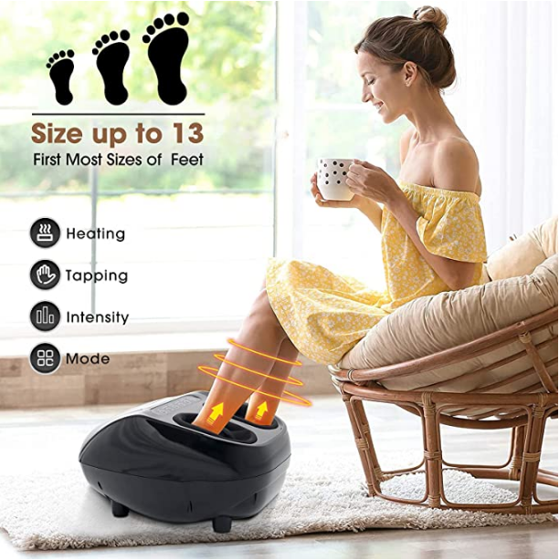 Wireless Foot Massager Rechargeable Portable for Travel