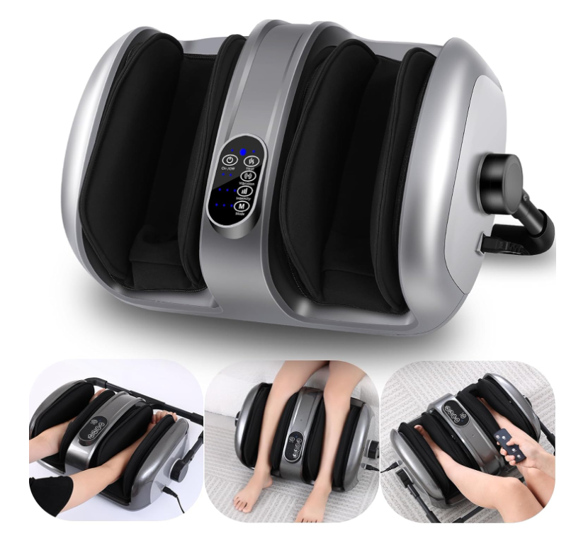 leg calf foot integrated massager air compression heat therapy (4)
