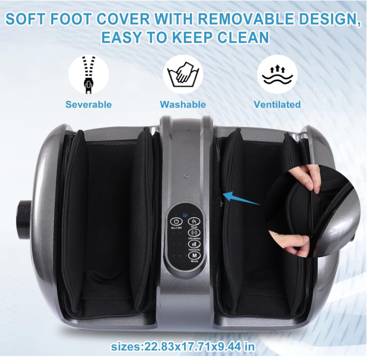 leg calf foot integrated massager air compression heat therapy (8)